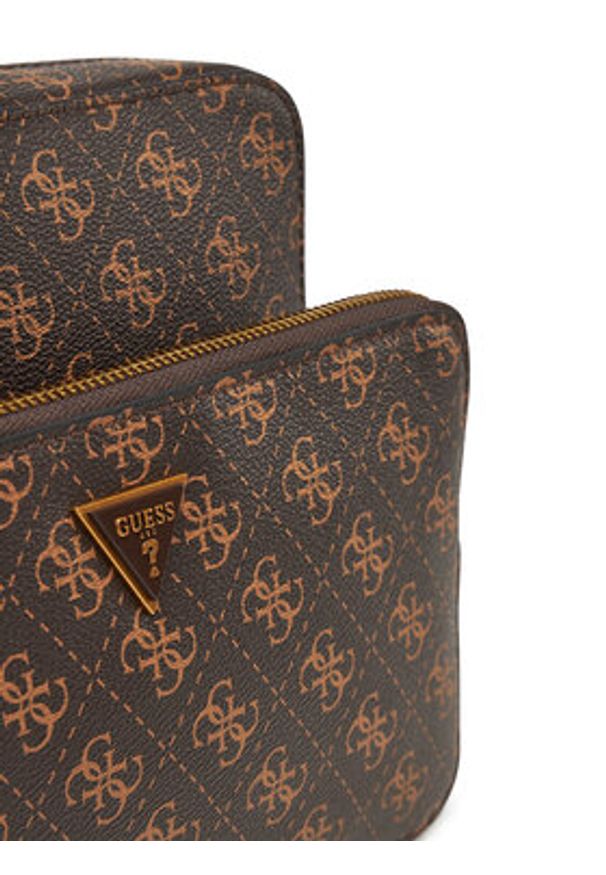 Guess Saszetka HMMILO P5222 Brązowy. Kolor: brązowy. Materiał: skóra