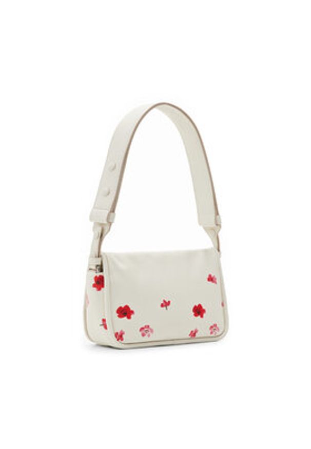 Desigual Torebka 24SAXP77 Écru. Materiał: skórzane