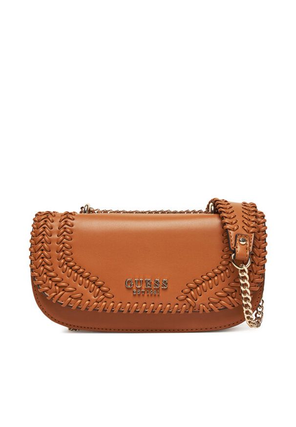 Guess Torebka Tatum HWNG96 67210 Brązowy. Kolor: brązowy. Materiał: skórzane