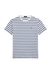 Polo Ralph Lauren T-Shirt 710938134008 Granatowy Custom Slim Fit. Typ kołnierza: polo. Kolor: niebieski. Materiał: bawełna #4