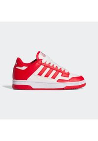 Adidas - Buty sportowe dla dzieci ADIDAS Rapid court low. Zapięcie: sznurówki. Kolor: biały, czerwony, wielokolorowy. Materiał: kauczuk