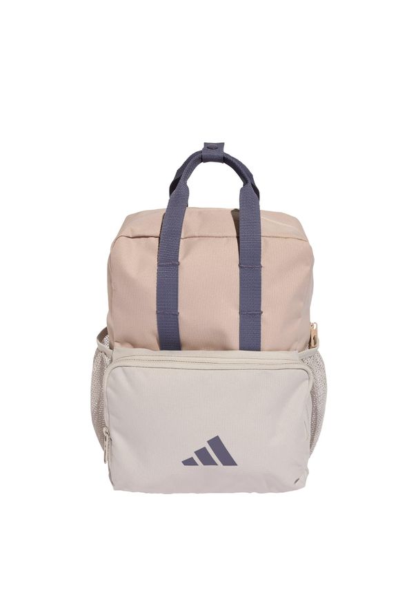 Adidas - Plecak Prime Kids. Kolor: wielokolorowy, beżowy, fioletowy. Materiał: materiał