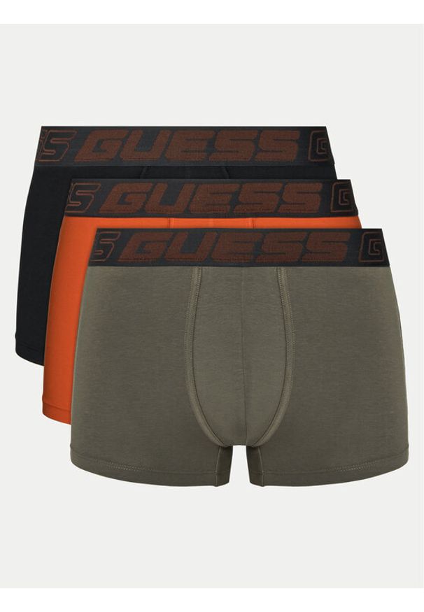 Guess Komplet 3 par bokserek U5RG03 K6YW1 Kolorowy. Materiał: bawełna. Wzór: kolorowy