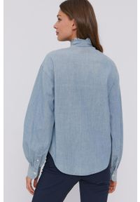 Lauren Ralph Lauren - Koszula bawełniana. Okazja: na co dzień. Kolor: niebieski. Materiał: bawełna. Długość rękawa: długi rękaw. Długość: długie. Styl: casual #6