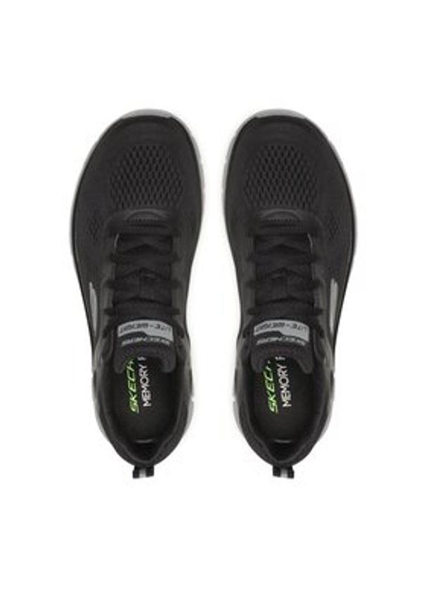 skechers - Skechers Sneakersy Track Broader 232698/BKCC Czarny. Kolor: czarny. Materiał: materiał