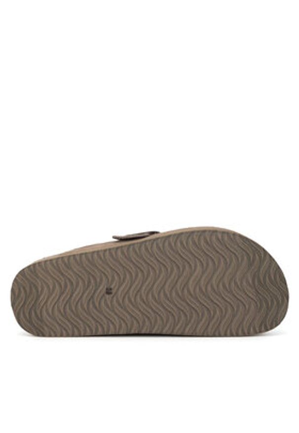 Badura Klapki TS6207-02 Szary. Kolor: szary. Materiał: zamsz, skóra