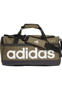 Adidas Torba sportowa Essentials Linear Duffel M oliwkowa (HR5350). Kolor: oliwkowy