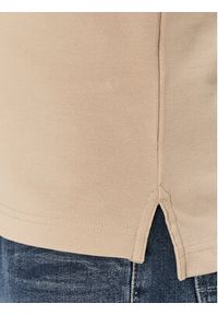 TOMMY HILFIGER - Tommy Hilfiger Polo Seasonal MW0MW39993 Beżowy Slim Fit. Typ kołnierza: polo. Kolor: beżowy. Materiał: bawełna #5