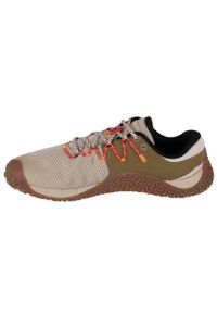 Buty do biegania męskie, Merrell Trail Glove 7. Kolor: beżowy. Materiał: guma, materiał, syntetyk, tkanina