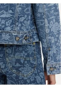 Lee Kurtka jeansowa Rider 112349588 Niebieski Slim Fit. Kolor: niebieski. Materiał: bawełna