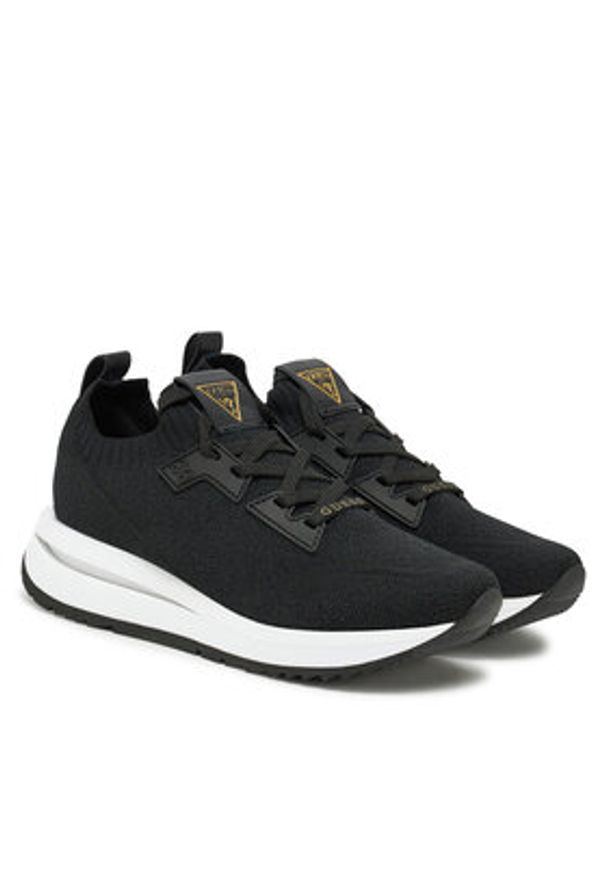 Guess Sneakersy FLPEST FAB12 Czarny. Kolor: czarny. Materiał: materiał