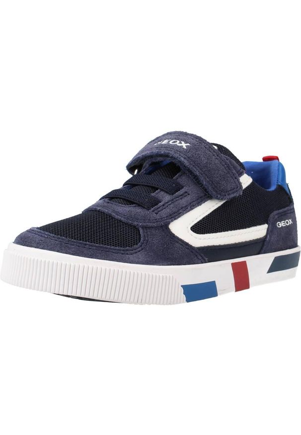 Geox - Buty GEOX B KILWI BOY B Niebieski. Kolor: niebieski. Materiał: tkanina. Sport: turystyka piesza