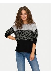 only - ONLY Sweter Jade 15294969 Szary Regular Fit. Kolor: szary. Materiał: syntetyk