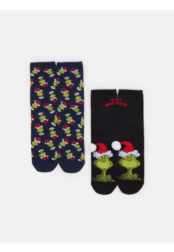 Sinsay - Skarpetki 2 pack Grinch - wielobarwny