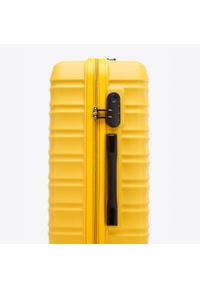 Wittchen - Średnia walizka z ABS-u z żebrowaniem żółta. Kolor: żółty. Materiał: guma #3