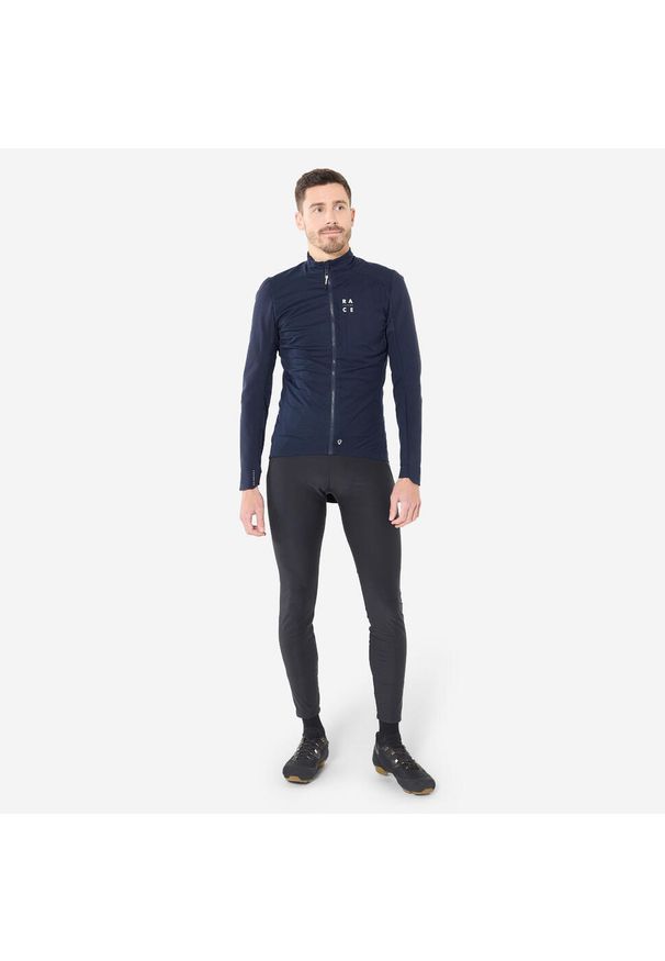 ROCKRIDER - Spodnie rowerowe MTB XC Rockrider zimowe. Kolor: czarny. Materiał: materiał, tkanina, polar. Sezon: zima. Sport: kolarstwo