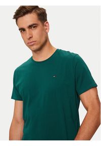 Tommy Jeans T-Shirt DM0DM04411 Zielony Slim Fit. Kolor: zielony. Materiał: bawełna #3