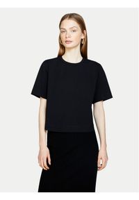 Sisley T-Shirt 3OQ6L104Q Czarny Regular Fit. Kolor: czarny. Materiał: bawełna #1