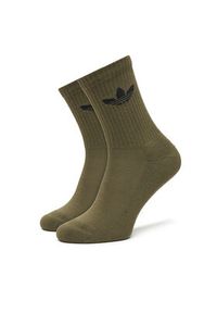 Adidas - adidas Zestaw 6 par wysokich skarpet unisex Trefoil Cushion JY2680 Kolorowy. Materiał: materiał, bawełna. Wzór: kolorowy #4