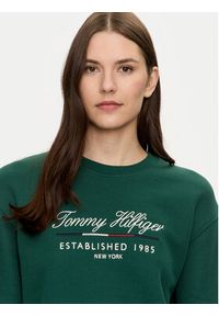 TOMMY HILFIGER - Tommy Hilfiger Bluza Modern WW0WW43574 Zielony Regular Fit. Kolor: zielony. Materiał: bawełna