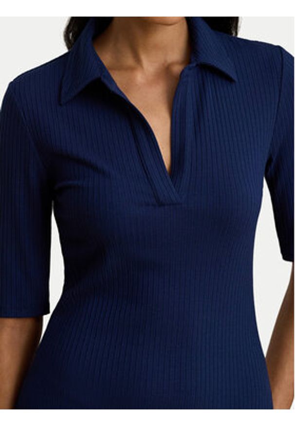 Lauren Ralph Lauren - LAUREN RALPH LAUREN Sukienka dzianinowa 200973609002 Granatowy Slim Fit. Kolor: niebieski. Materiał: syntetyk