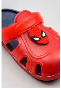 Zippy - zippy klapki dziecięce x Spidedrman kolor czerwony. Kolor: czerwony. Materiał: guma. Obcas: na obcasie. Wysokość obcasa: niski #4