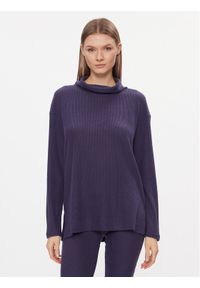 Triumph Bluza Thermal MyWear Sweater 10216560 Granatowy Regular Fit. Kolor: niebieski. Materiał: syntetyk