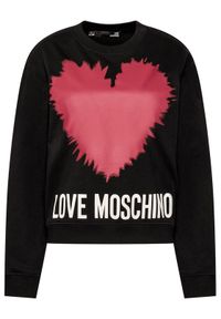 Love Moschino - LOVE MOSCHINO Bluza W630643M 4282 Czarny Regular Fit. Kolor: czarny #3