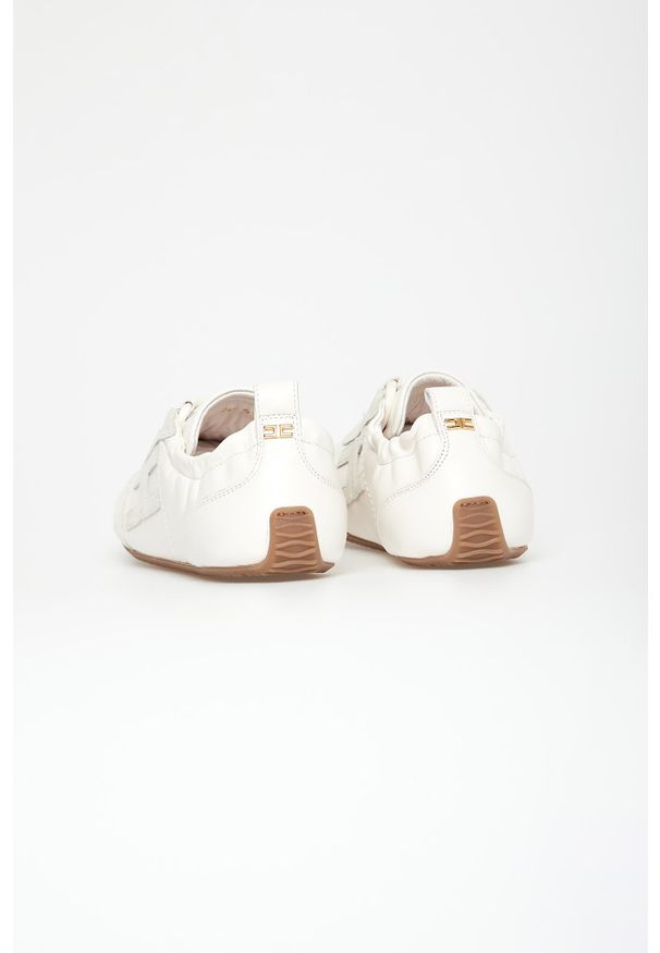 Elisabetta Franchi - Sneakersy damskie skórzane ELISABETTA FRANCHI. Materiał: skóra