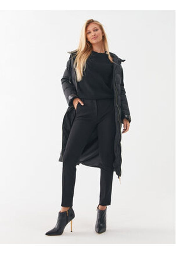 Liu Jo Spodnie materiałowe CF3054 J1857 Czarny Slim Fit. Kolor: czarny. Materiał: materiał, syntetyk
