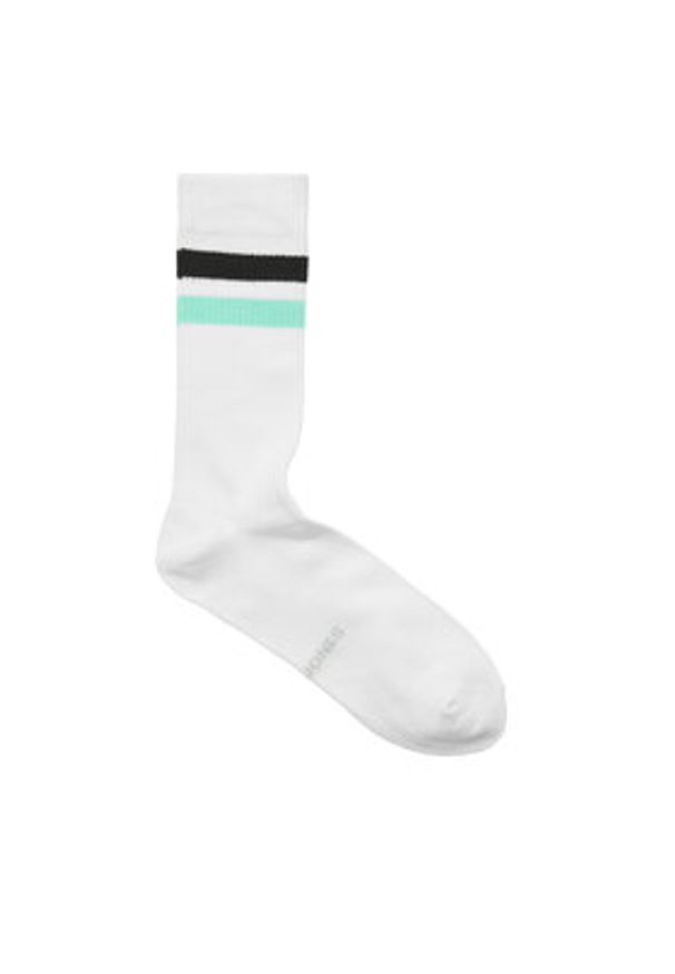Jack & Jones - Jack&Jones Zestaw 5 par wysokich skarpet męskich Tirana 12277074 Biały. Kolor: biały. Materiał: bawełna, materiał