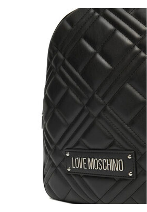 Love Moschino - LOVE MOSCHINO Plecak JC4154PP1MLA000B Czarny. Kolor: czarny. Materiał: skóra