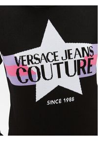 Versace Jeans Couture Golf 75HAFM52 Czarny Regular Fit. Typ kołnierza: golf. Kolor: czarny. Materiał: wiskoza #2