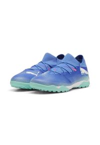 Puma - Buty piłkarskie FUTURE 7 MATCH TT PUMA. Kolor: wielokolorowy, niebieski, zielony. Sport: piłka nożna