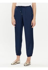 Liu Jo Spodnie materiałowe TA4253 T3810 Granatowy Relaxed Fit. Kolor: niebieski. Materiał: syntetyk #1
