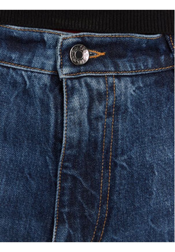 DOLCE & GABBANA - Dolce&Gabbana Jeansy GYJDAZ G8KE9 S9001 Granatowy Regular Fit. Kolor: niebieski