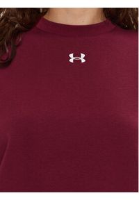 Under Armour Bluza UA Rival Fleece 1386463 Bordowy Oversize. Kolor: czerwony. Materiał: bawełna #4