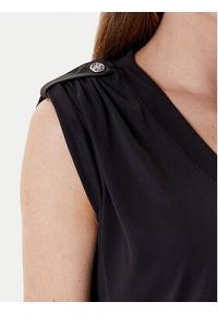 Guess Bluzka W5YP52 KCYW2 Czarny Regular Fit. Kolor: czarny. Materiał: syntetyk
