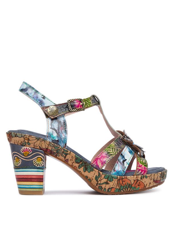 Laura Vita Sandały Nellao 30 Kolorowy. Materiał: skóra. Wzór: kolorowy