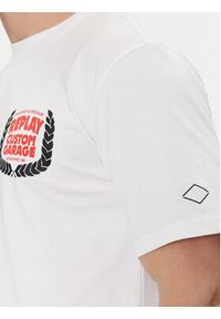 Replay T-Shirt M6765.000.22662 Biały Regular Fit. Kolor: biały. Materiał: bawełna