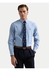 Polo Ralph Lauren Koszula 710829480001 Błękitny Custom Fit. Typ kołnierza: polo. Kolor: niebieski. Materiał: bawełna #1
