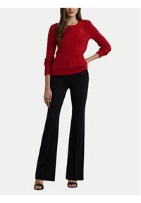 Lauren Ralph Lauren - LAUREN RALPH LAUREN Sweter 200932223009 Czerwony Slim Fit. Kolor: czerwony. Materiał: bawełna #5