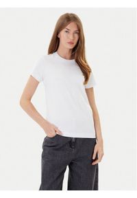 Pinko - PINKO T-Shirt Bussolotto 100355 A2RD Biały Regular Fit. Kolor: biały. Materiał: bawełna