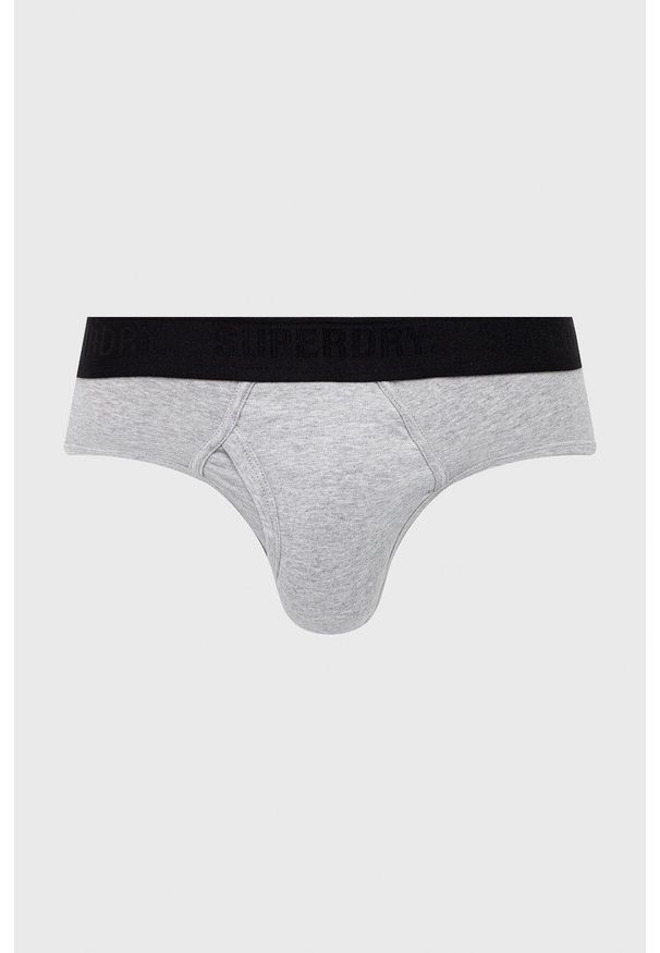 Superdry Slipy (3-pack) męskie kolor czarny. Kolor: czarny. Materiał: bawełna