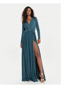 Fracomina Sukienka wieczorowa FQ24WD3011W576Q7 Zielony Regular Fit. Kolor: zielony. Materiał: syntetyk. Styl: wizytowy #4