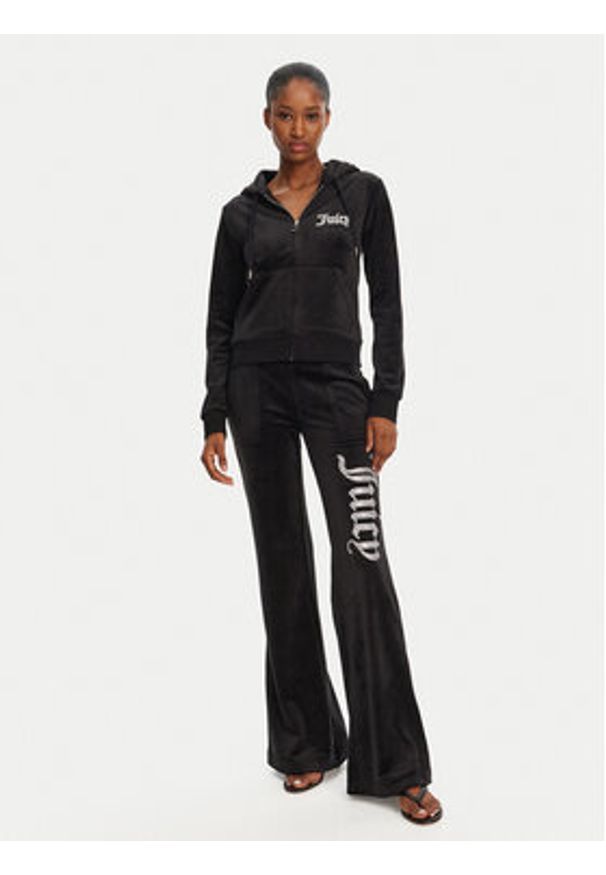 Juicy Couture Spodnie dresowe Layla JCBBJ125806 Czarny Regular Fit. Kolor: czarny. Materiał: syntetyk