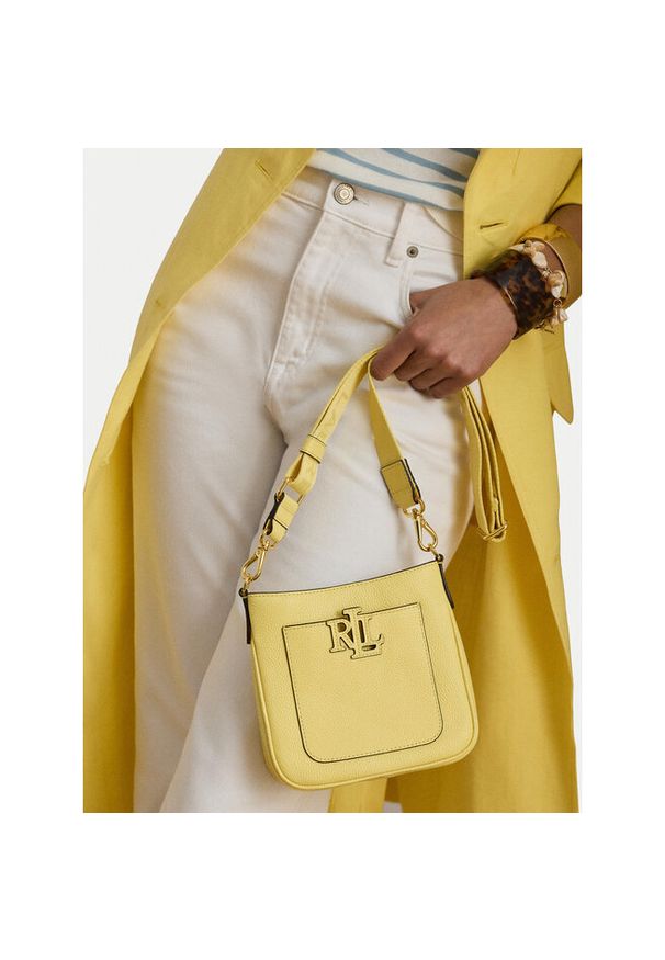 Lauren Ralph Lauren - Torebka LAUREN RALPH LAUREN. Kolor: żółty