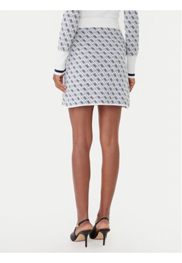 Guess Spódnica ołówkowa W5BD81 Z3JD2 Écru Slim Fit. Kolor: kremowy. Materiał: syntetyk