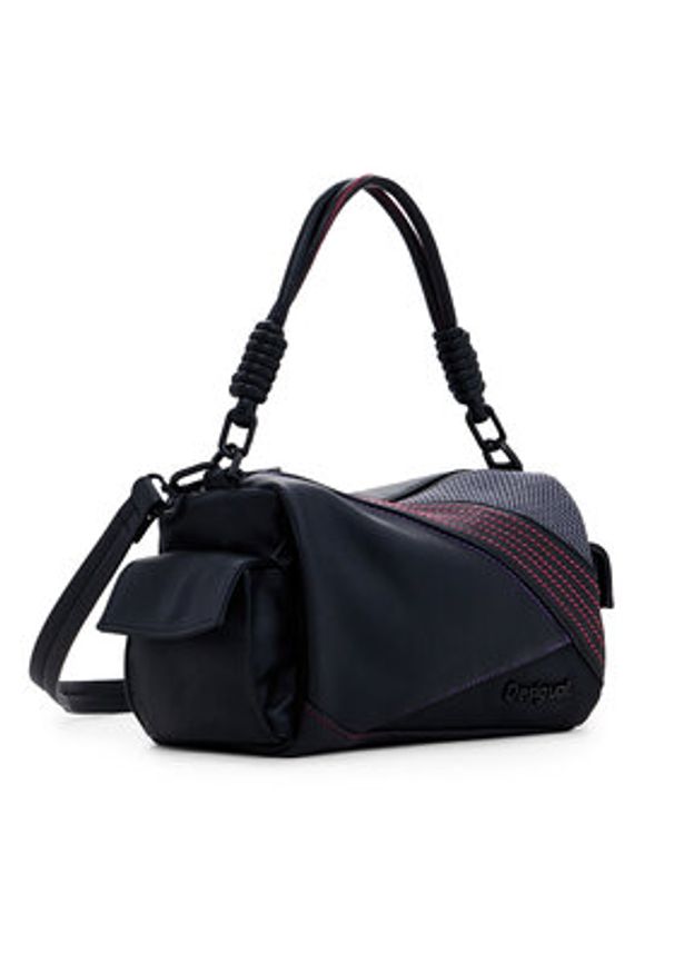 Desigual Torebka 25SAXPC6 Czarny. Kolor: czarny. Materiał: skórzane