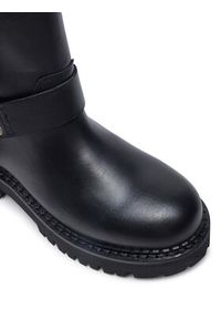 Tommy Jeans Botki Tjw Urban Biker Boot Leather EN0EN02728 Czarny. Kolor: czarny. Materiał: skóra